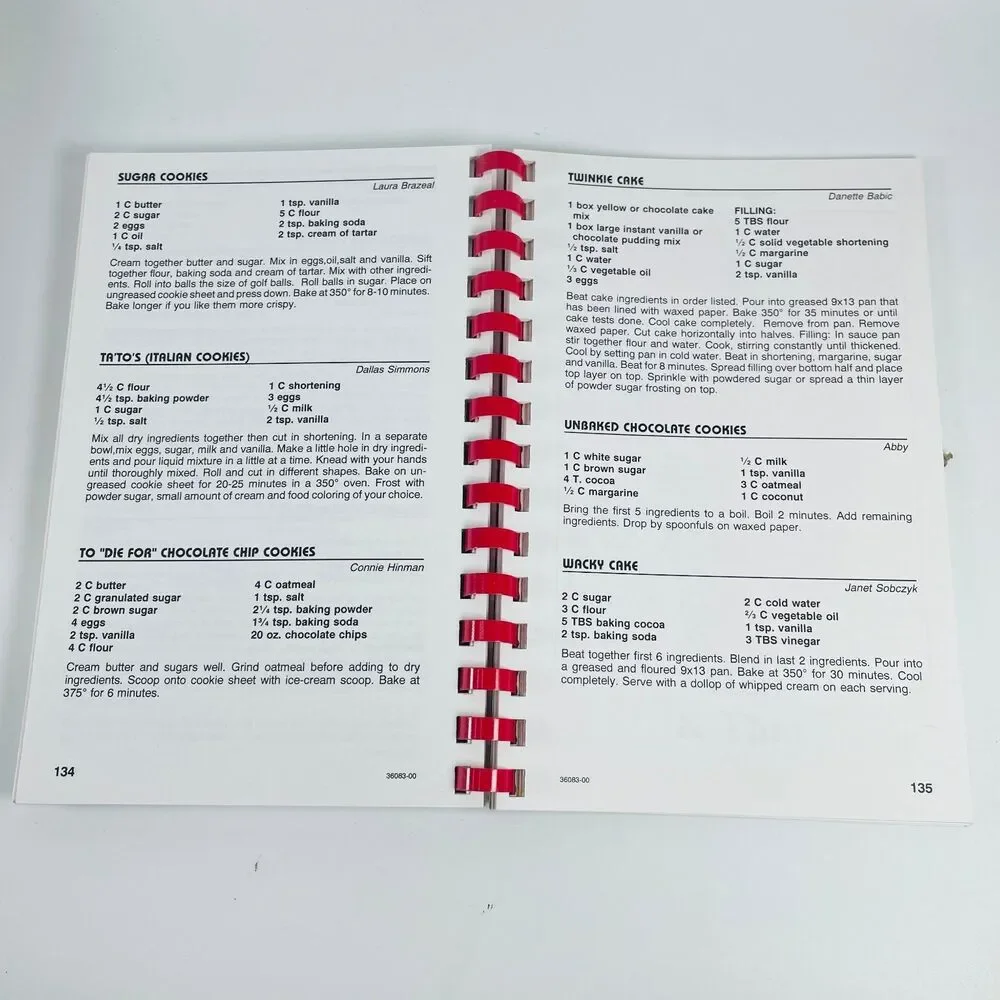 Cooking In The Millennium 2000 Omaha NE Saints Peter Paul School Spiral Cookbook